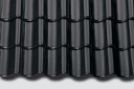 Großhohlfalzziegel TG10 Diamantschwarz glänzend