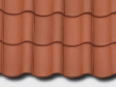 Großhohlfalzziegel TG10 Kupferbraun