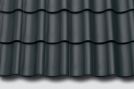 Großhohlfalzziegel TG10 Schieferschwarz