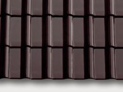 Flachdachziegel Modena 11 Palisander braun