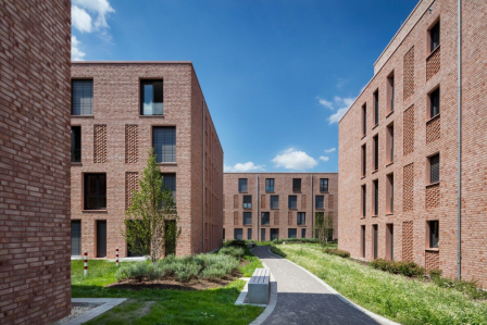 Wasserstrichziegel, Studentenwohnheim Bielefeld, Fotografie Wienerberger/ Jens Kirchner