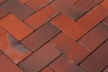 Pflasterklinker Westfalen Kohle rot